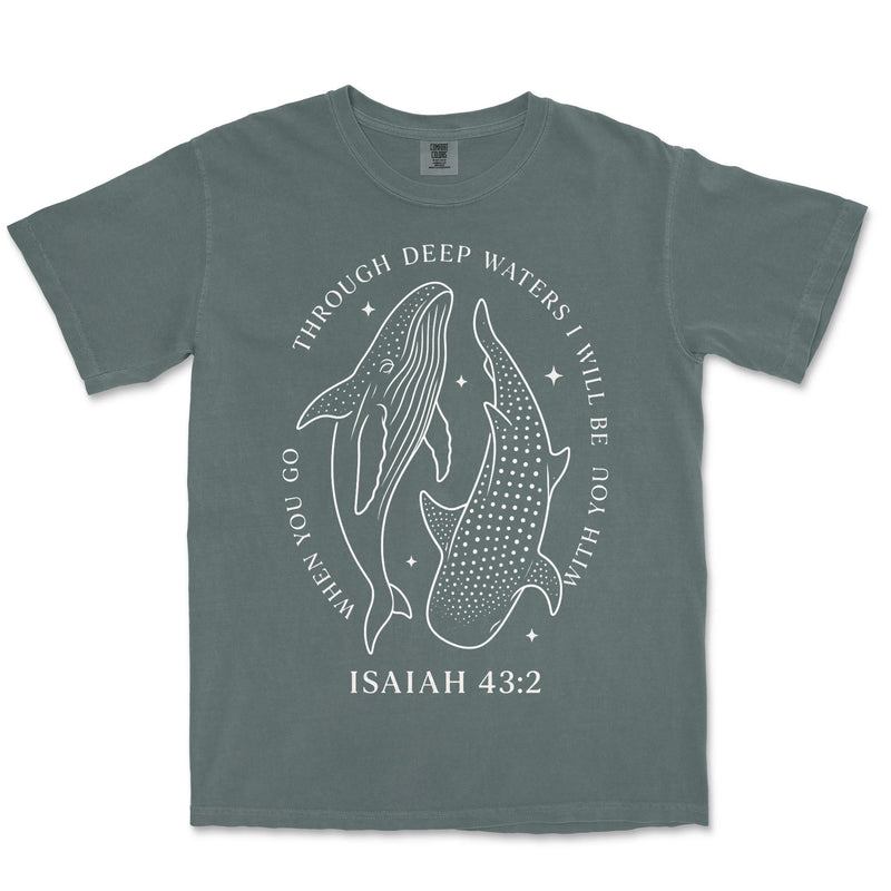 Through Deep Waters Whales | Blue Spruce front