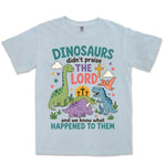 Dinosaurs Didn't Praise | Chambray front