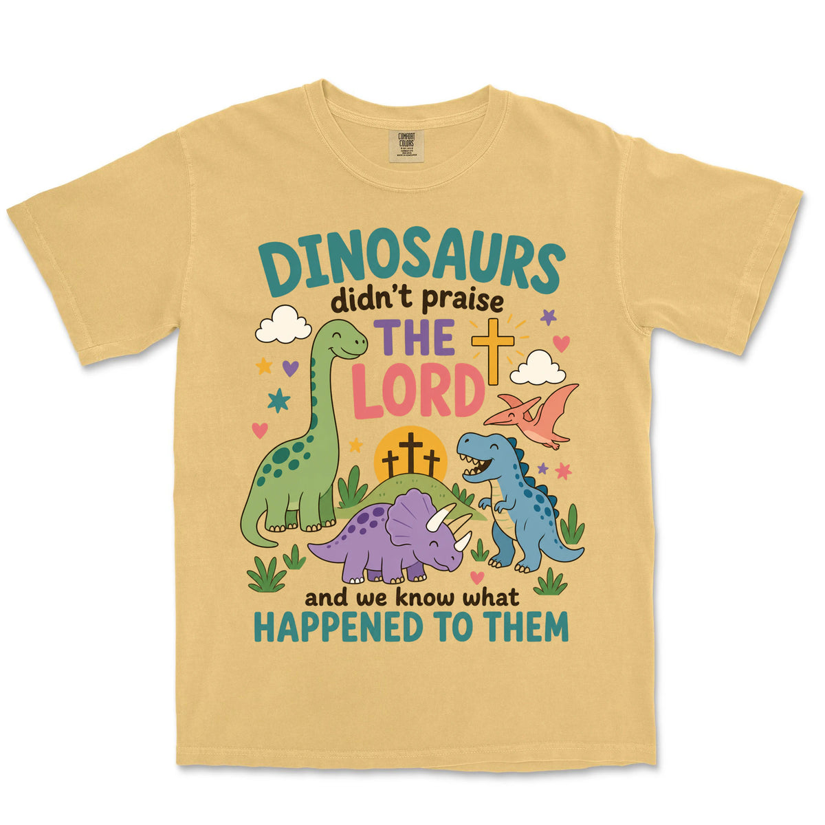 Dinosaurs Didn't Praise | Mustard front