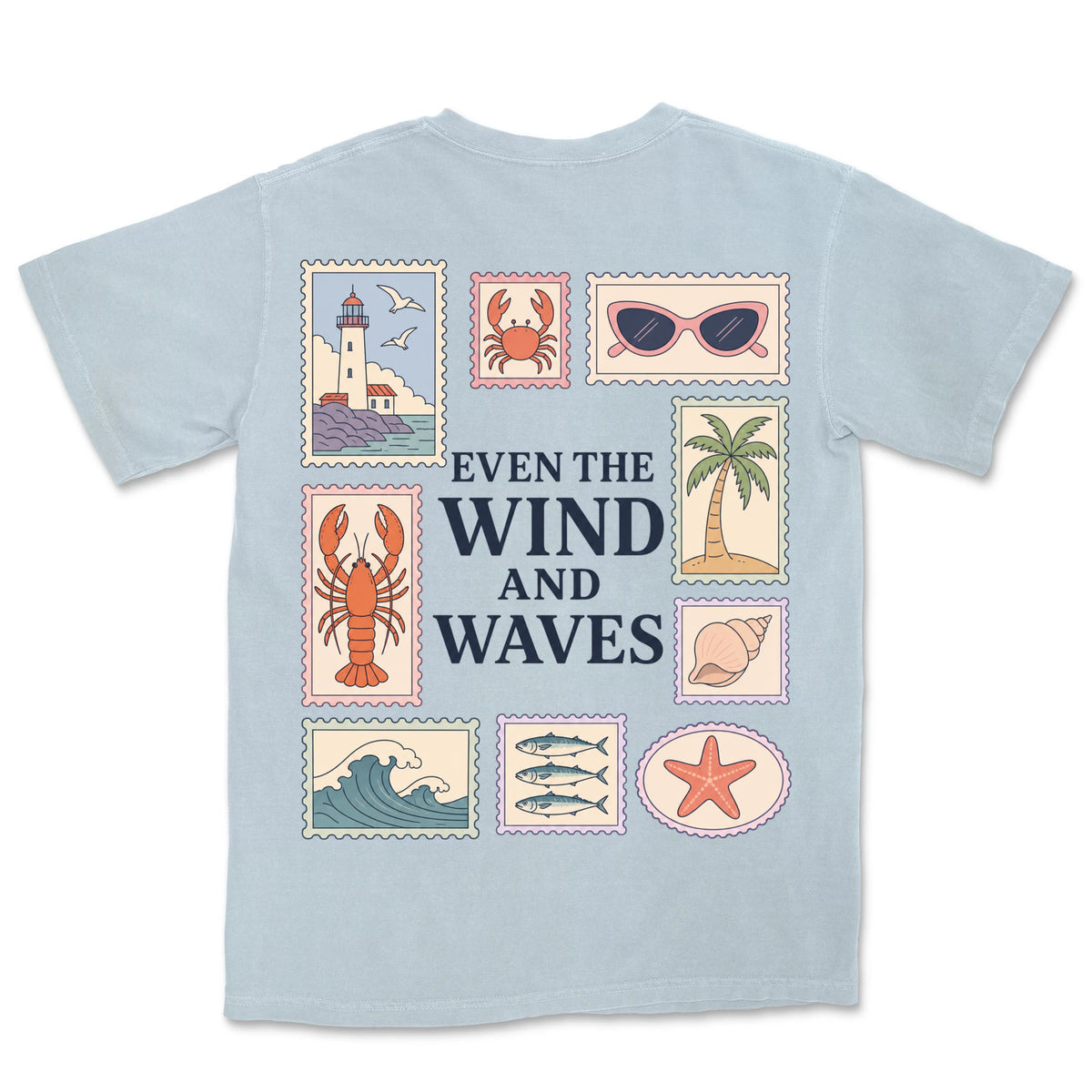 Even The Wind And Waves | Chambray back
