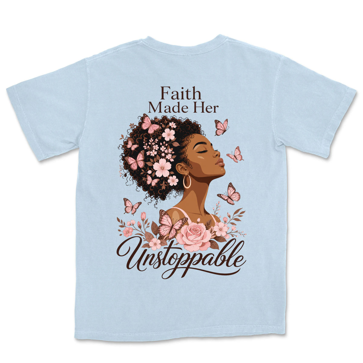 Faith Made Her Unstoppable | Hydrangea back