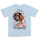Faith Made Her Unstoppable | Hydrangea back