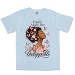 Faith Made Her Unstoppable | Hydrangea front