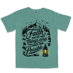 Faith Makes It Possible | Light Green front