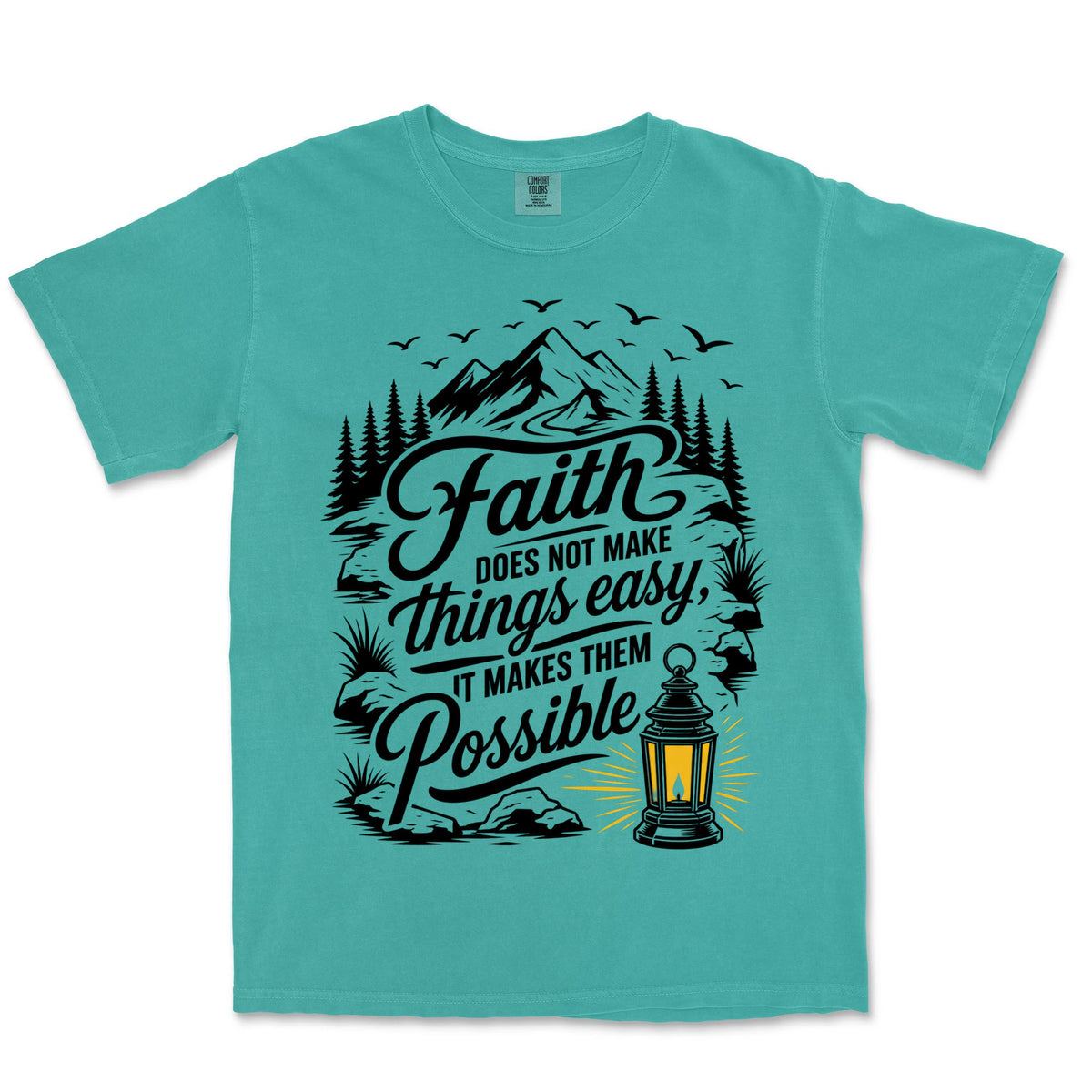 Faith Makes It Possible | Sea Foam front