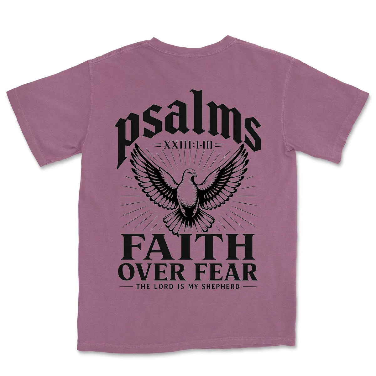 Faith Over Fear Dove | Berry back