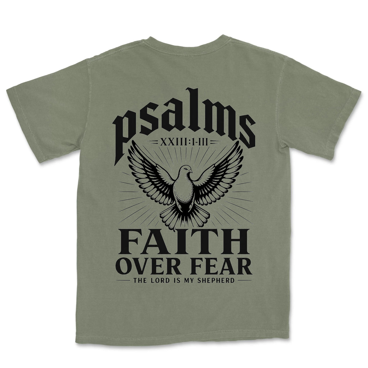 Faith Over Fear Dove | Sage back