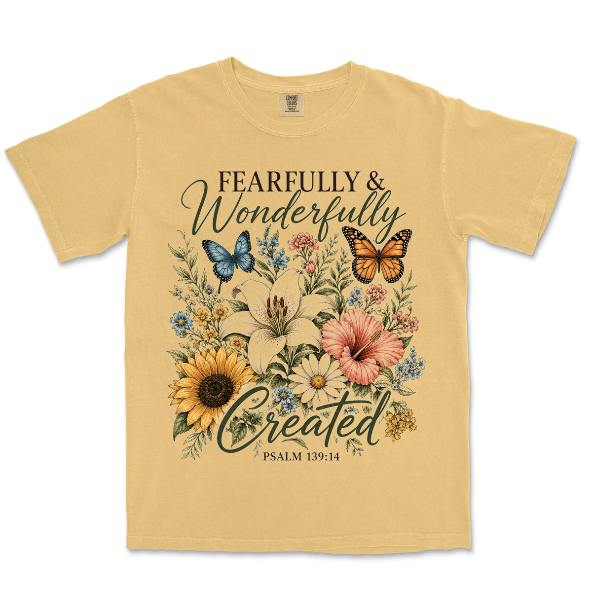 Fearfully And Wonderfully Created | Mustard front