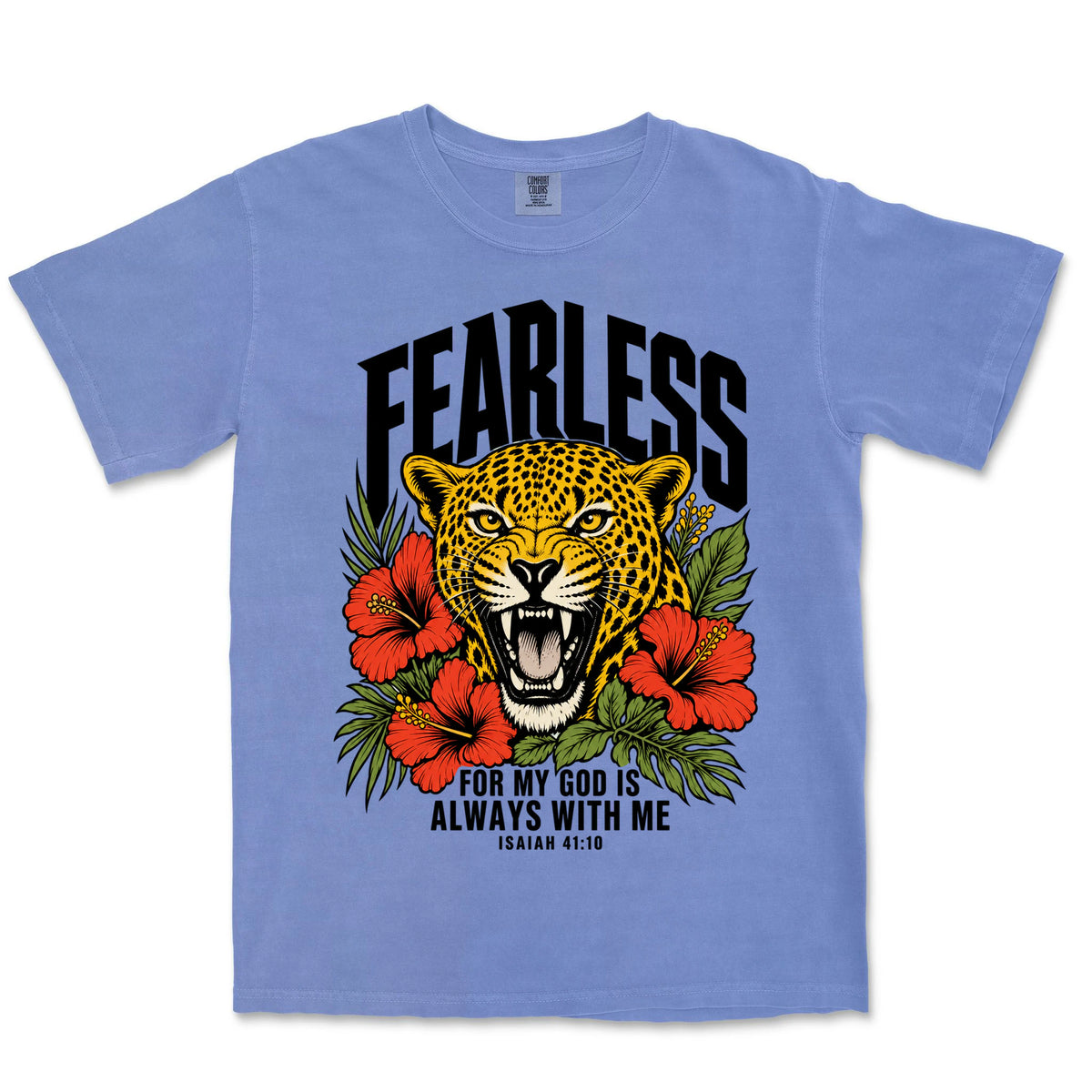Fearless Leopard | Flo Blue front