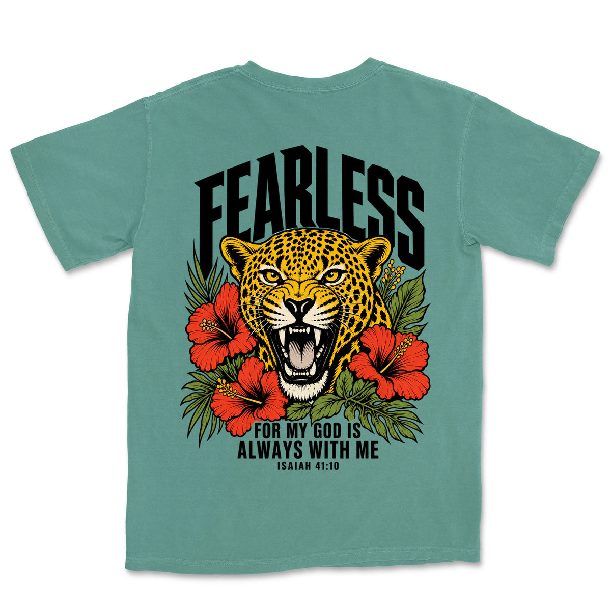 Fearless Leopard | Light Green back