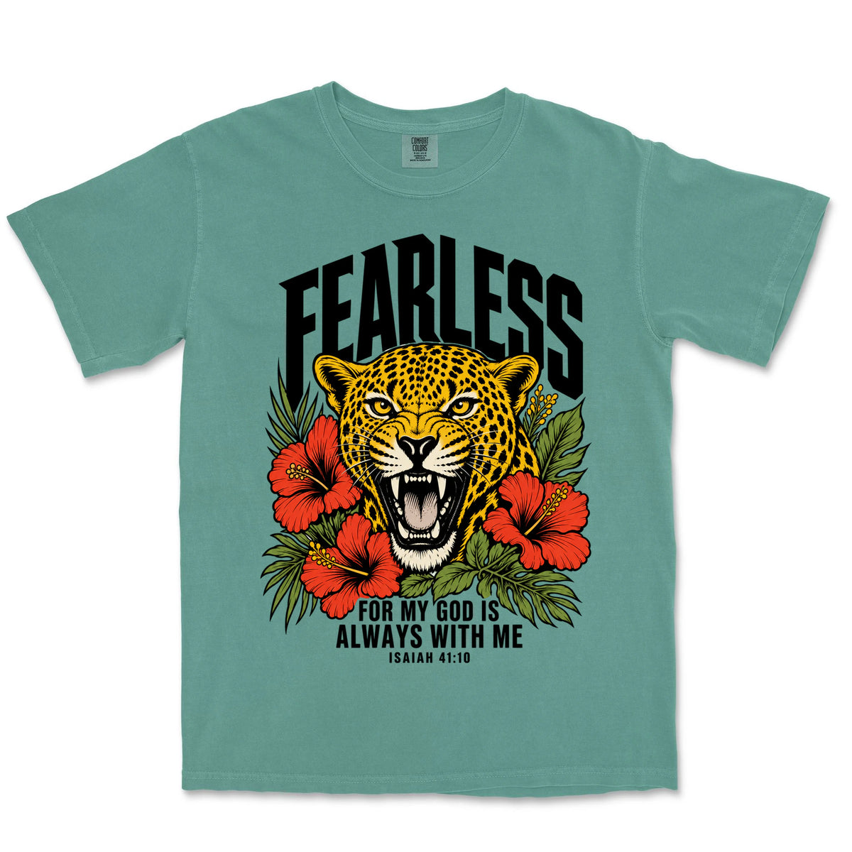 Fearless Leopard | Light Green front