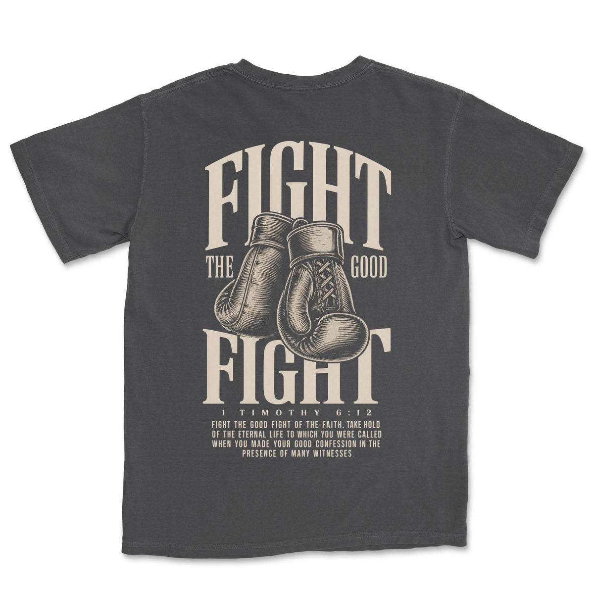 Fight The Good Fight Gloves | Graphite back