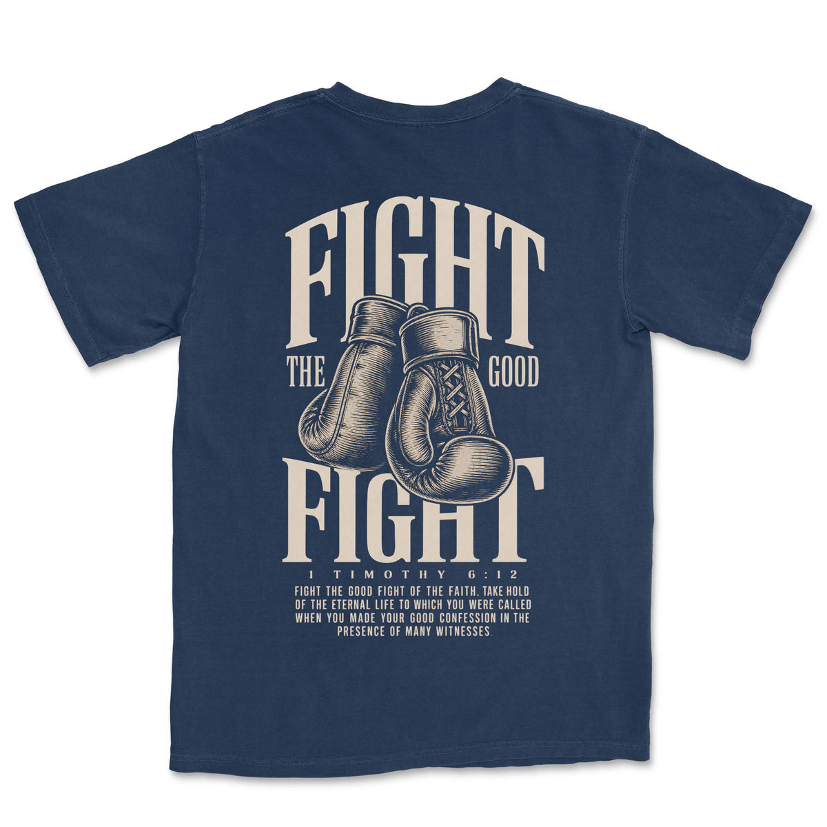 Fight The Good Fight Gloves | Navy back
