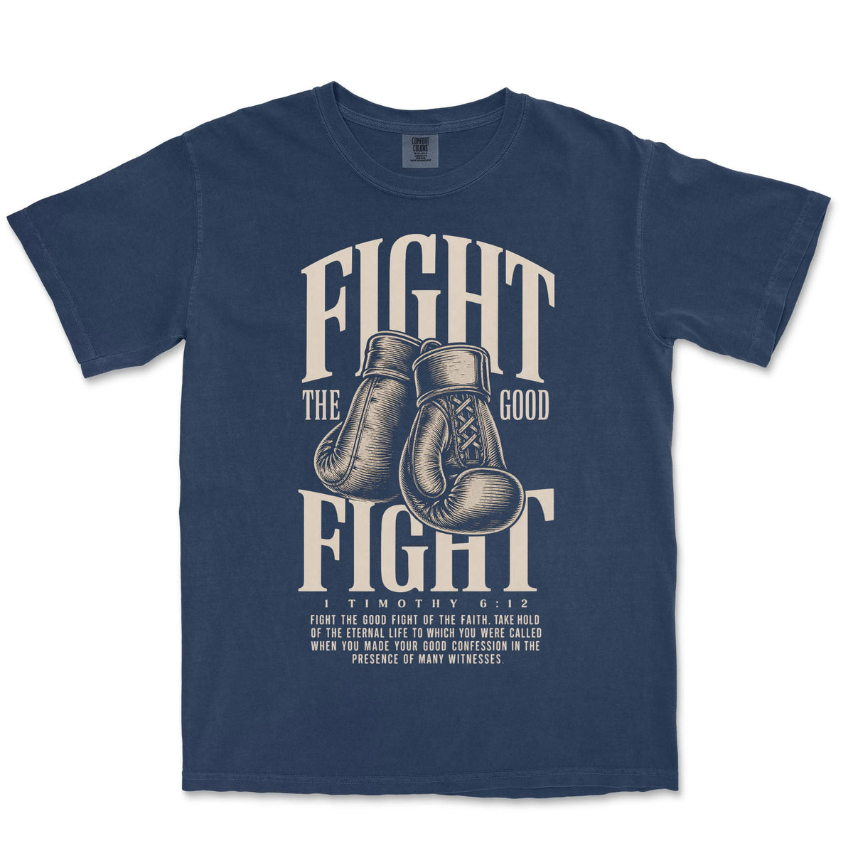 Fight The Good Fight Gloves | Navy front