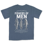 Fishers Of Men Three Fish | Denim back