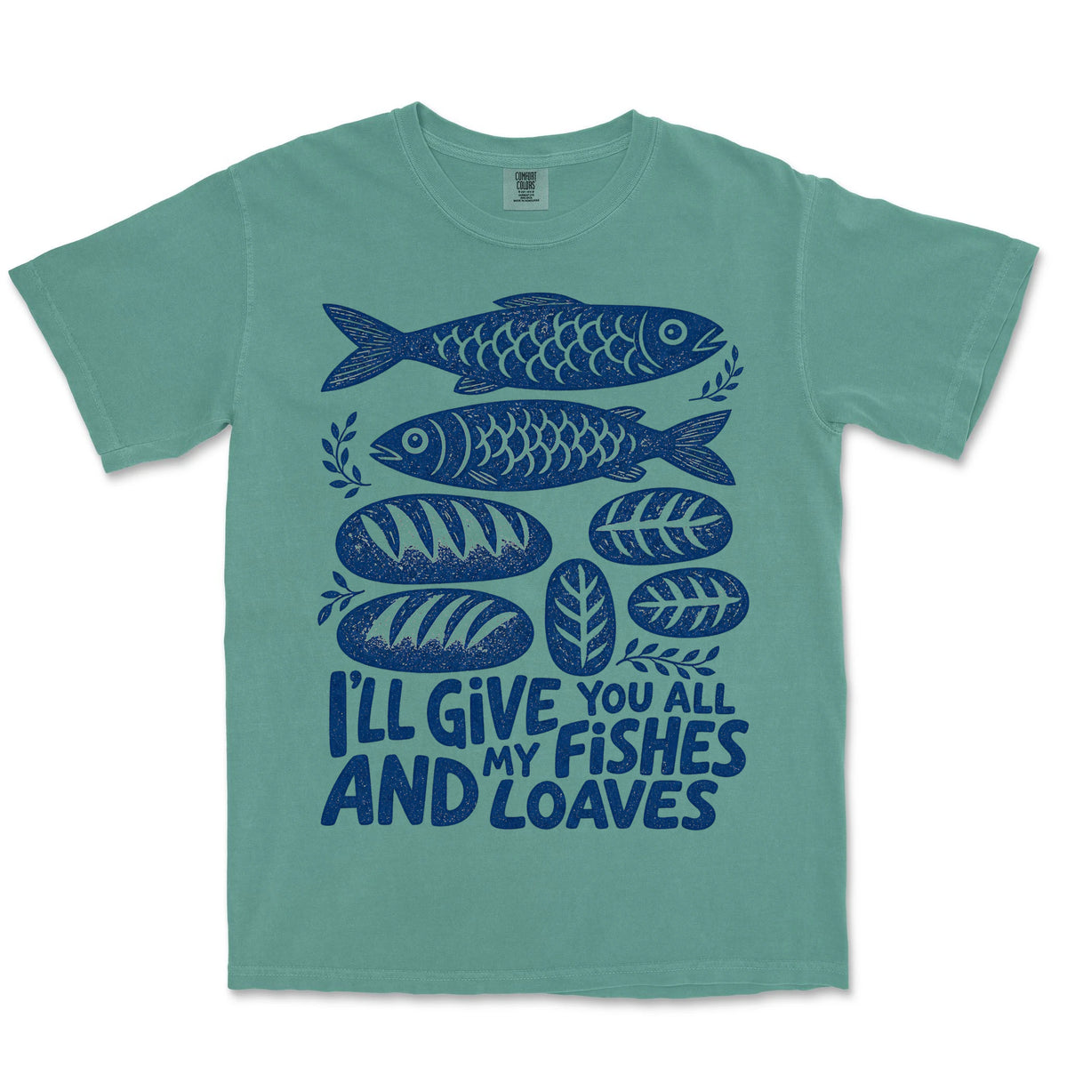 All My Fishes And Loaves | Light Green front
