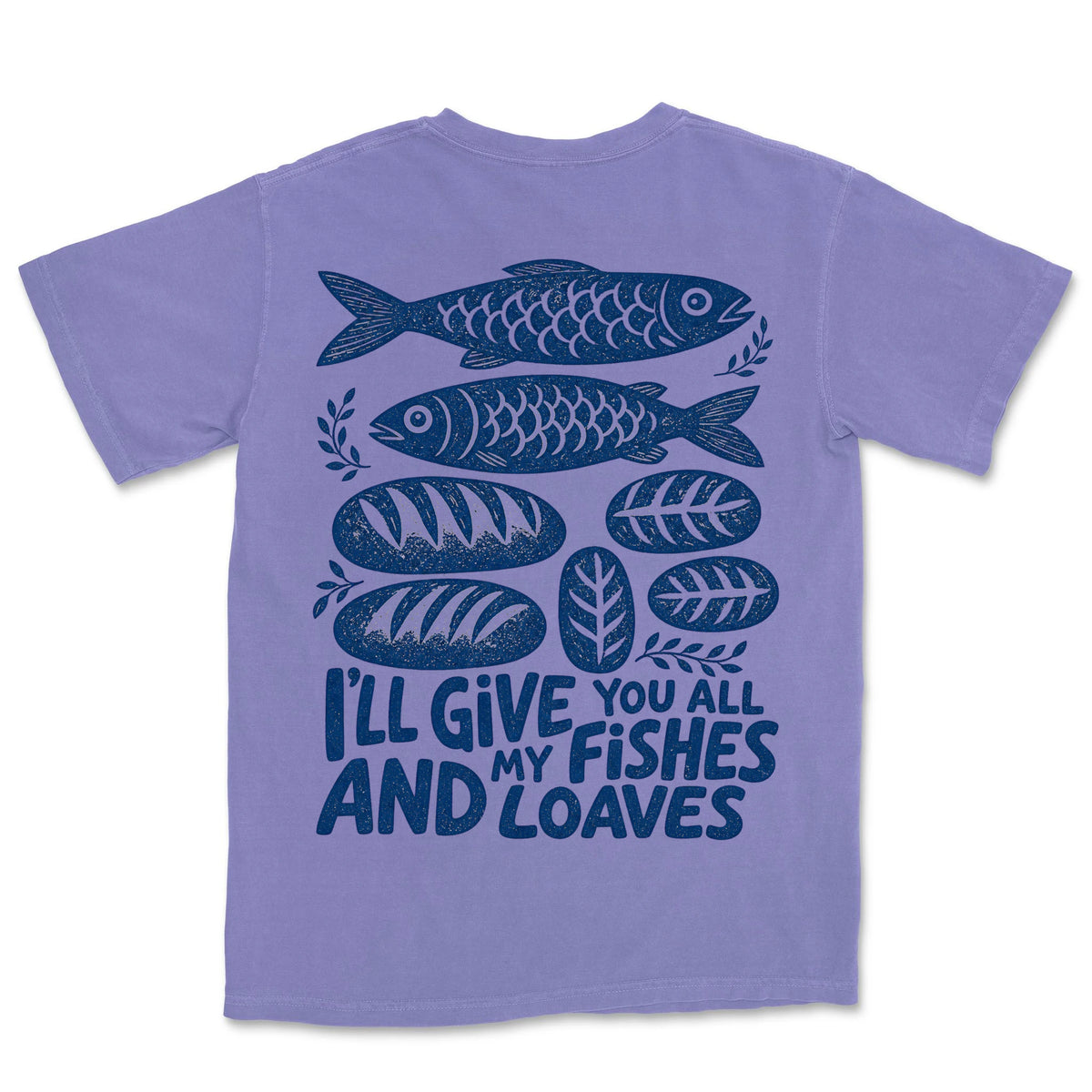 All My Fishes And Loaves | Violet back