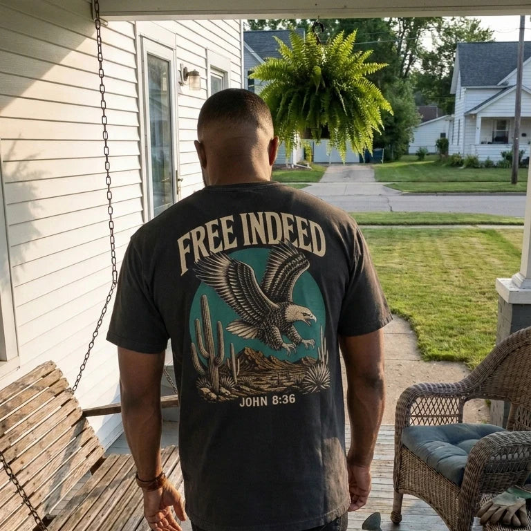 Free Indeed Eagle worn by a model | Black model back