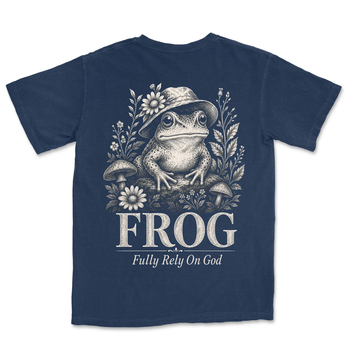 Fully Rely On God | Navy back