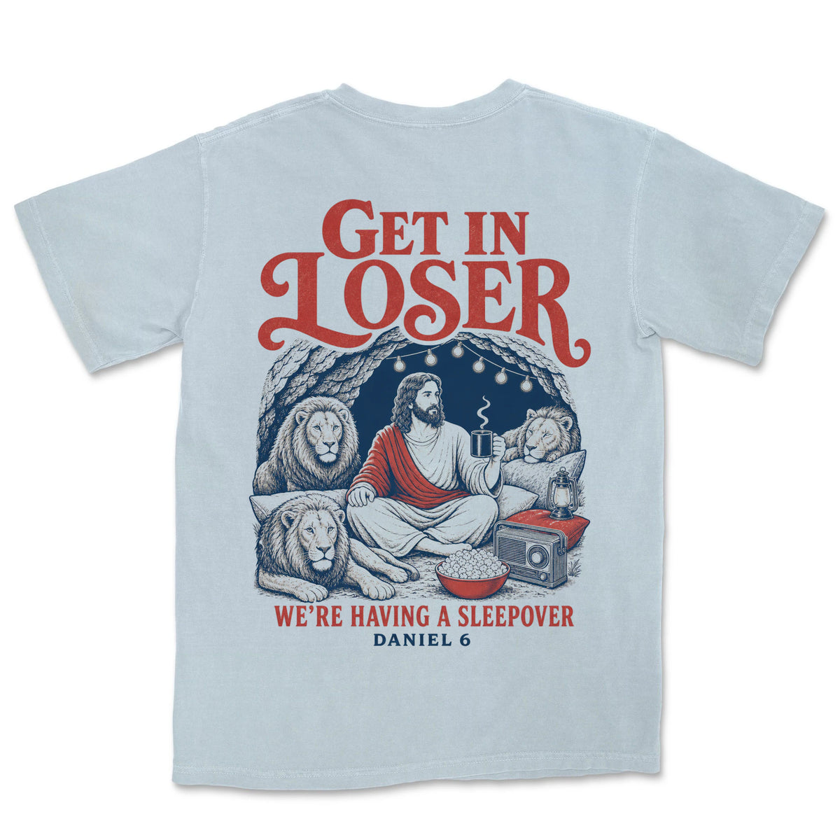Lions Den Sleepover | Chambray back