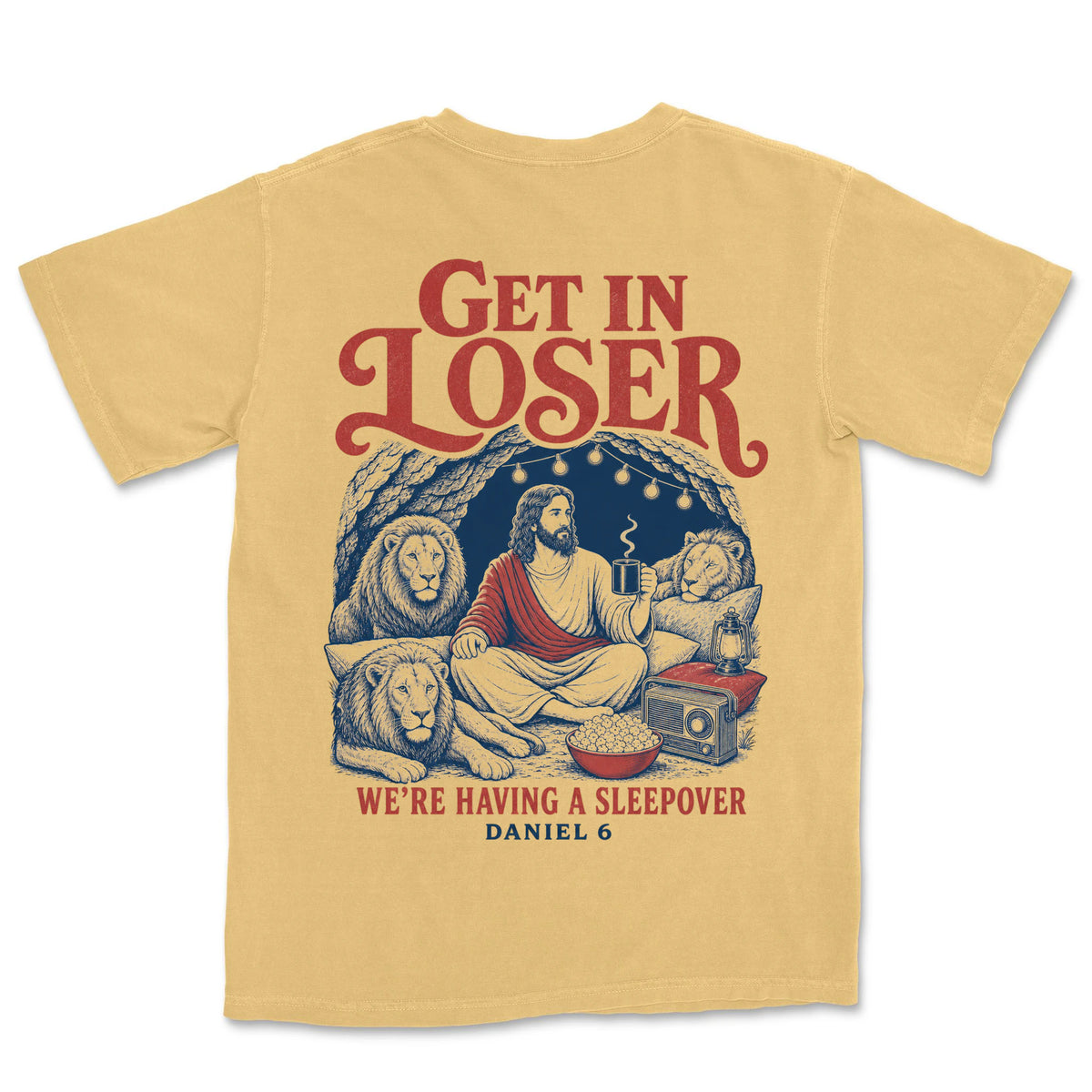 Lions Den Sleepover | Mustard back