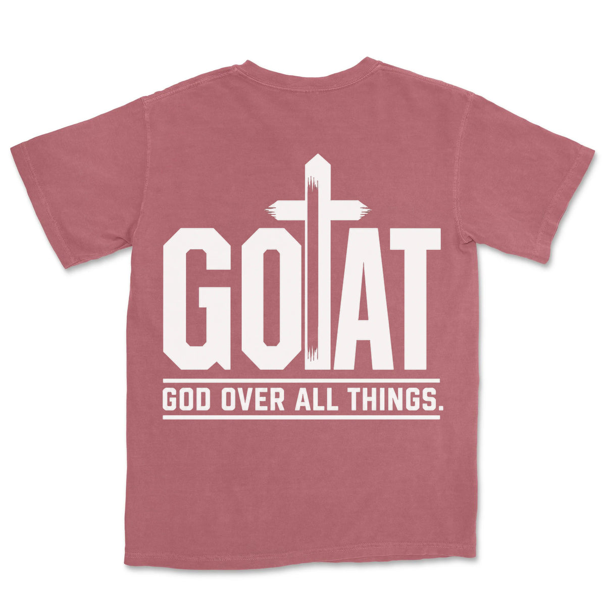 GOAT God Over All Things | Crimson back