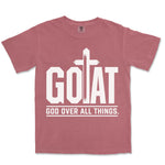 GOAT God Over All Things | Crimson front