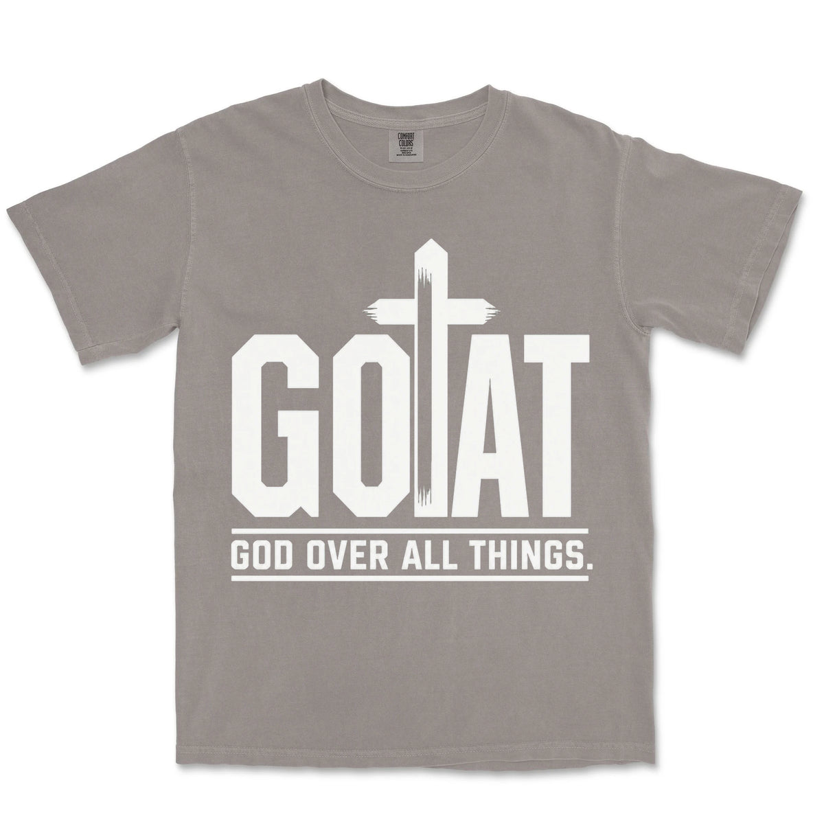 GOAT God Over All Things | Grey front