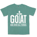 GOAT God Over All Things | Light Green front