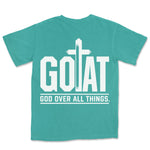 GOAT God Over All Things | Sea Foam back