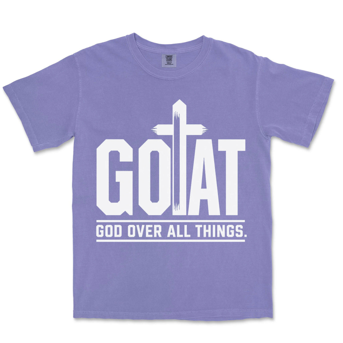 GOAT God Over All Things | Violet front