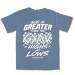God Is Greater Highs And Lows | Blue Jean front