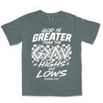 God Is Greater Highs And Lows | Blue Spruce front