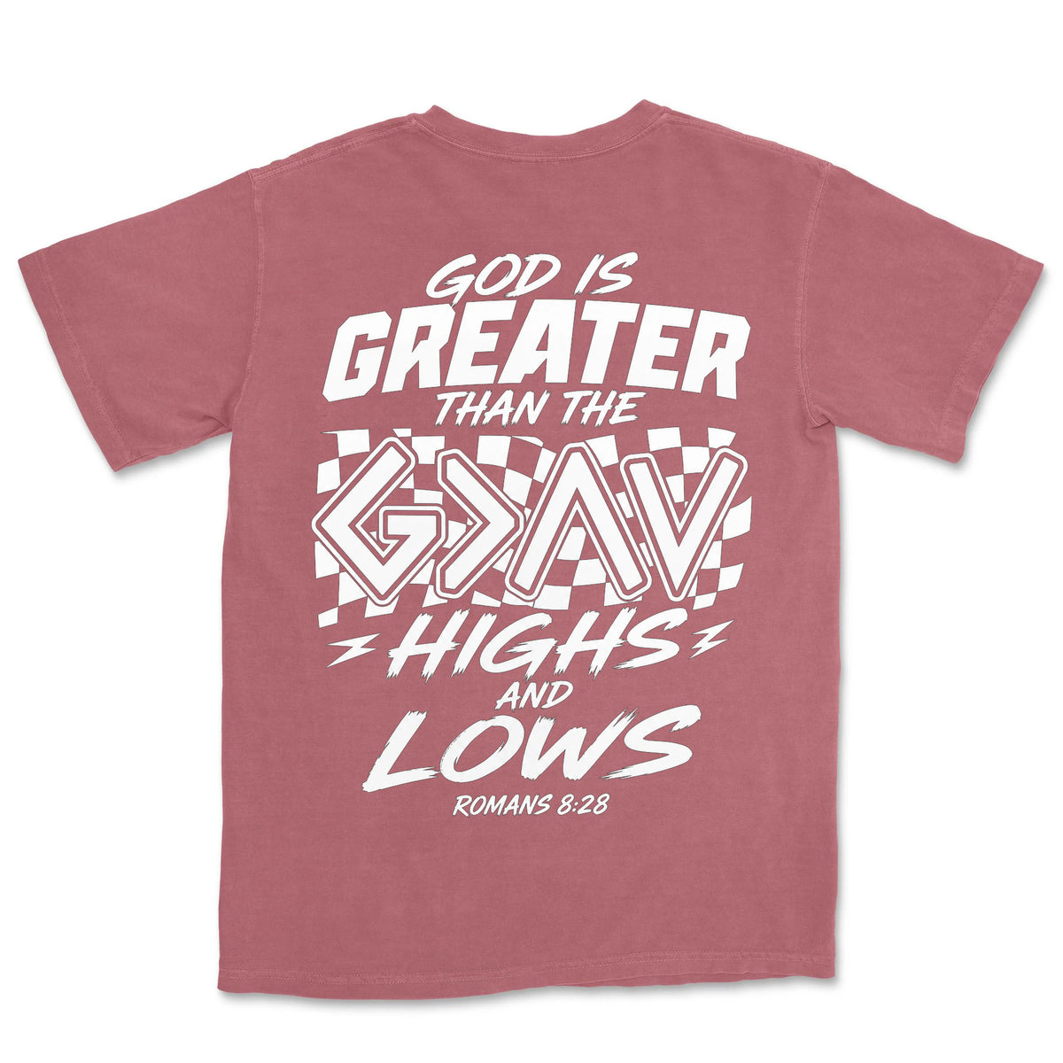 God Is Greater Highs And Lows | Crimson back