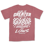 God Is Greater Highs And Lows | Crimson back