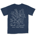 God Is Good All The Time | Navy back