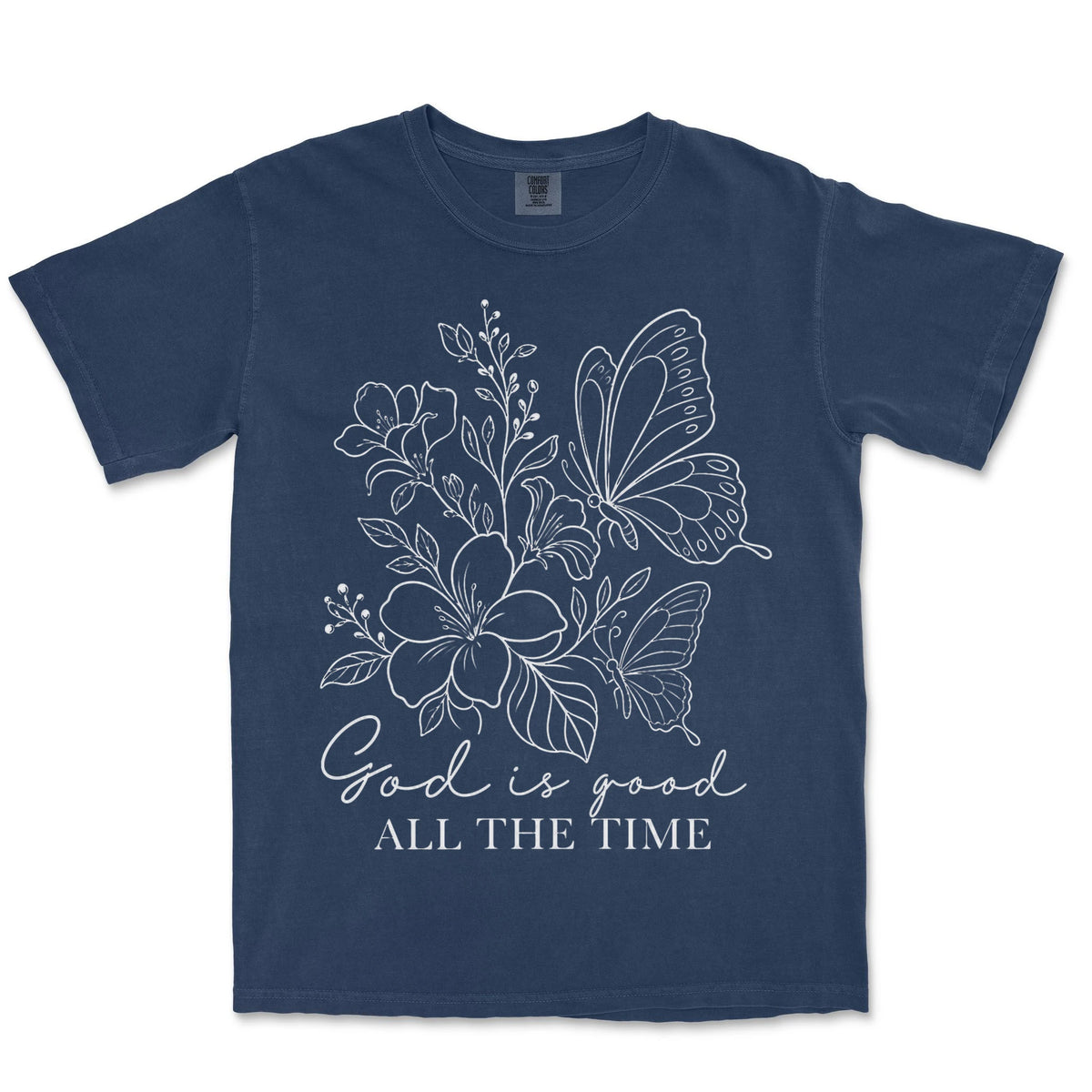 God Is Good All The Time | Navy front