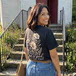 God Is Good All The Time worn by a model | Black model back