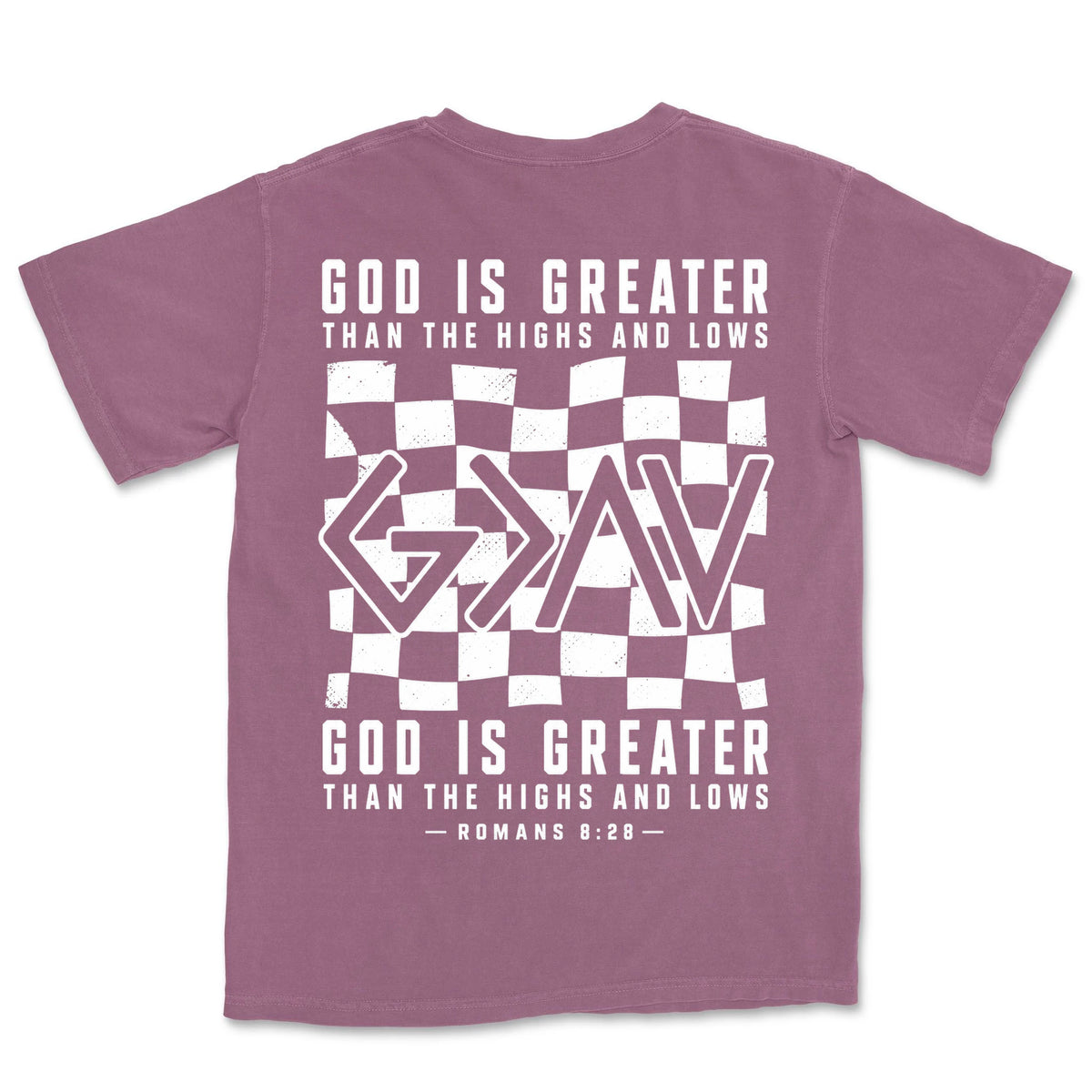 God Is Greater Checkered | Berry back
