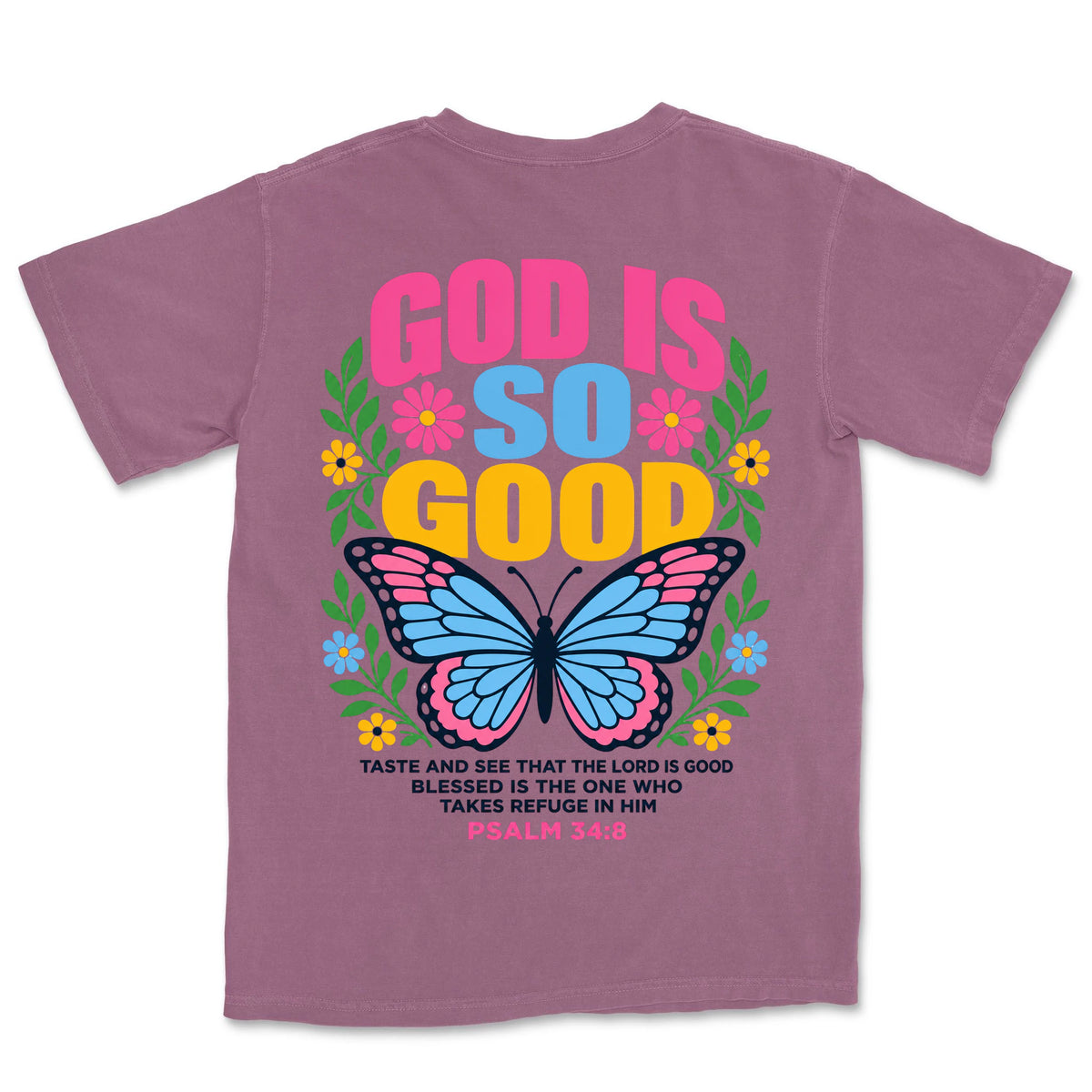 God Is So Good Butterfly | Berry back
