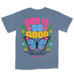 God Is So Good Butterfly | Blue Jean back