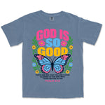 God Is So Good Butterfly | Blue Jean front