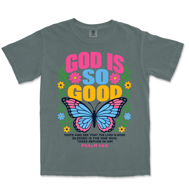 God Is So Good Butterfly | Blue Spruce front