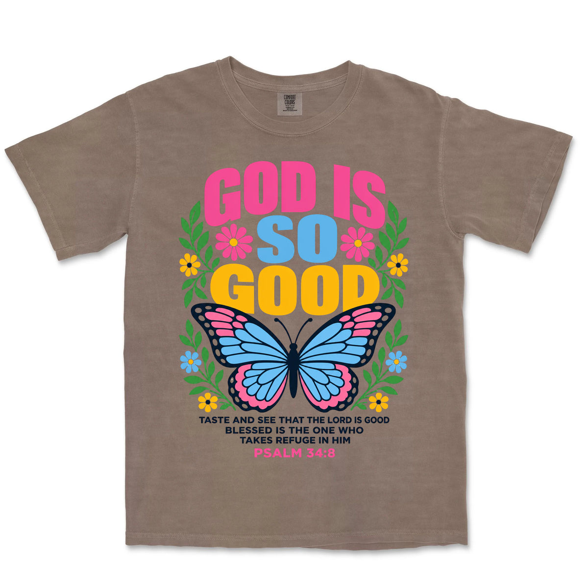 God Is So Good Butterfly | Espresso front