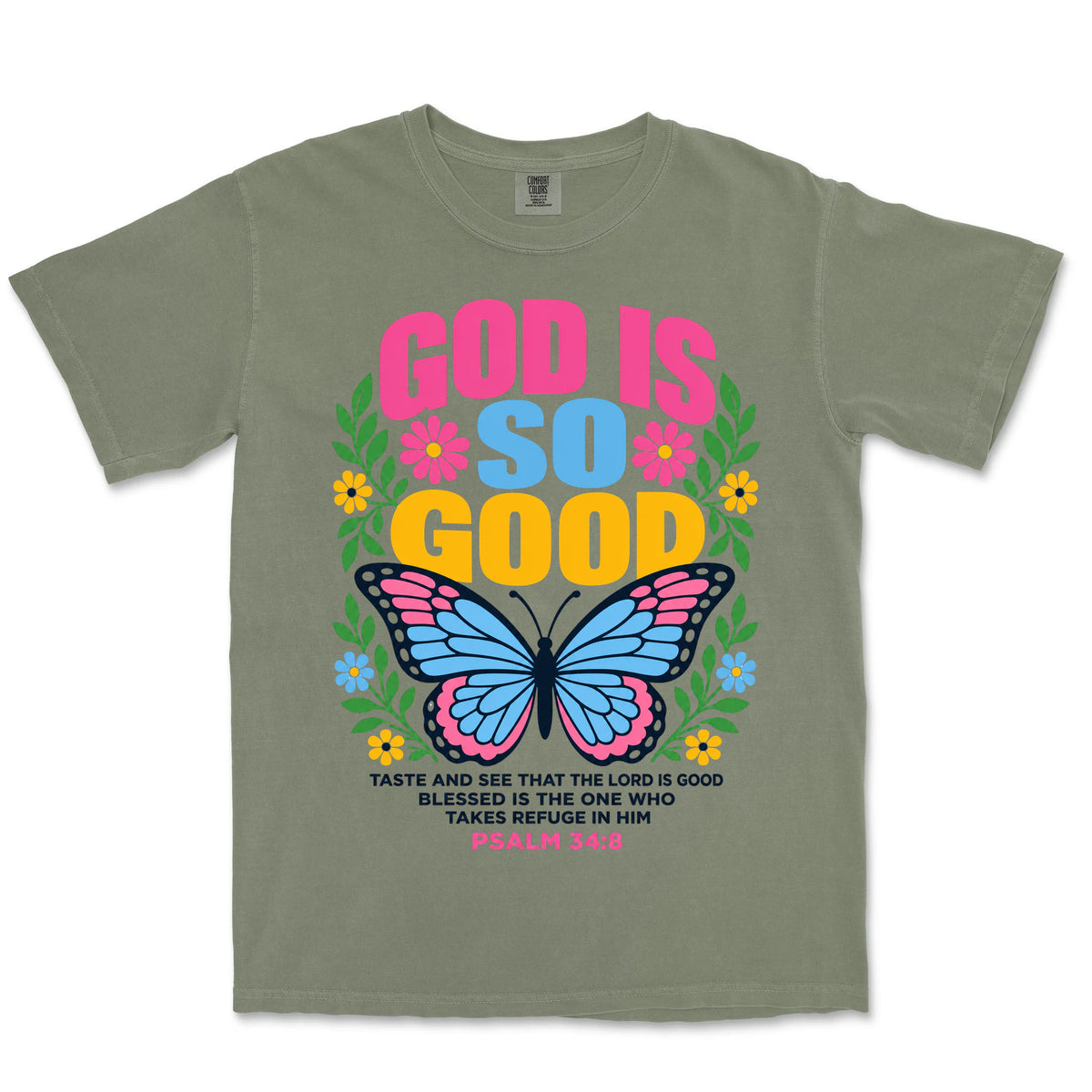God Is So Good Butterfly | Sage front