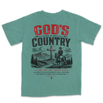 God's Country Cowboy | Light Green back