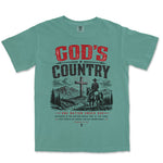 God's Country Cowboy | Light Green front