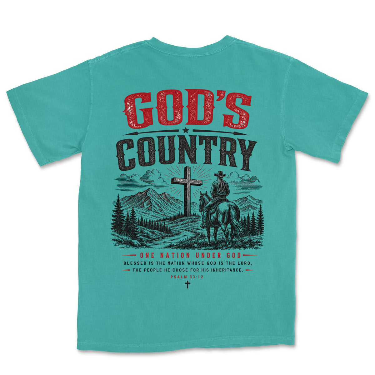 God's Country Cowboy | Sea Foam back