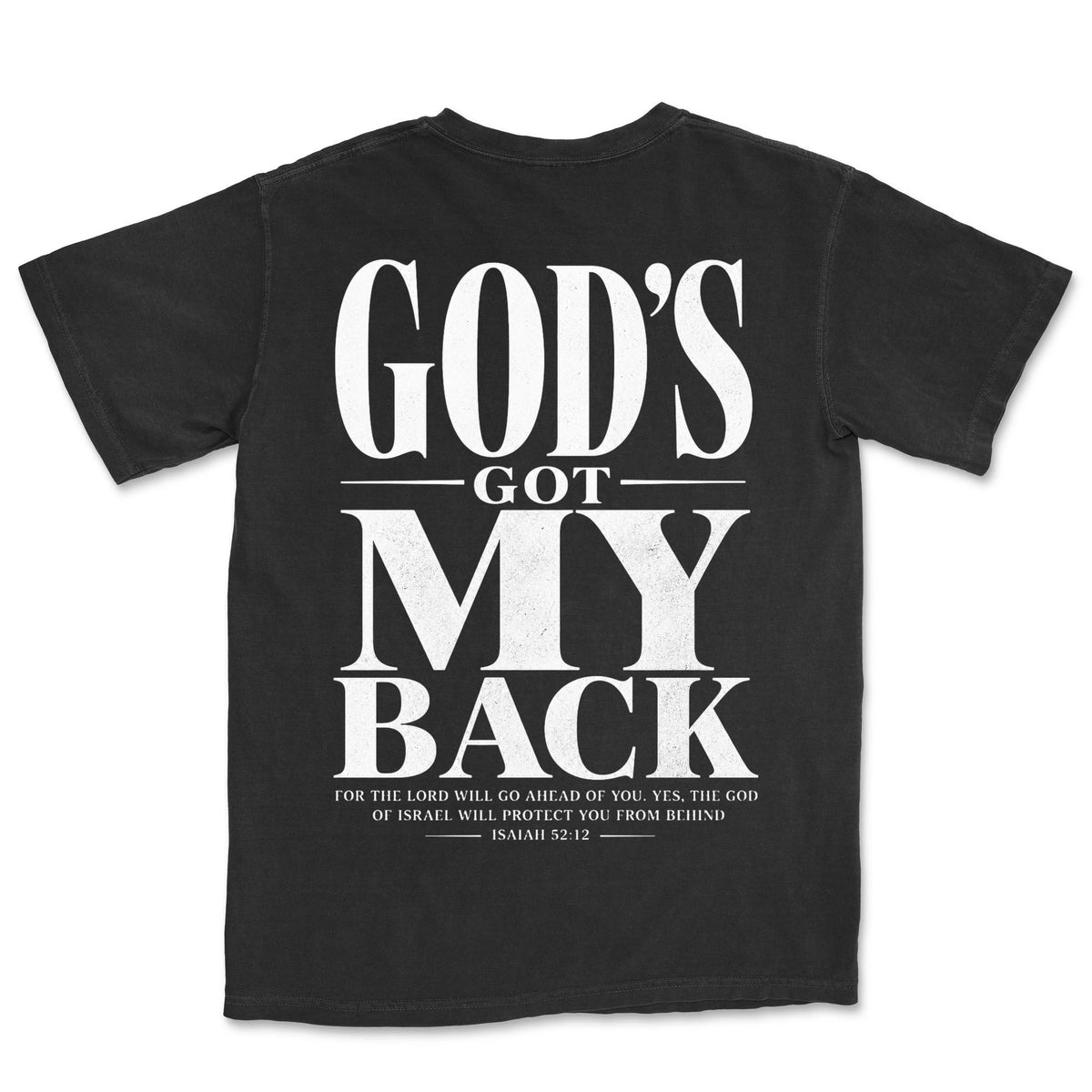 God's Got My Back | Black back
