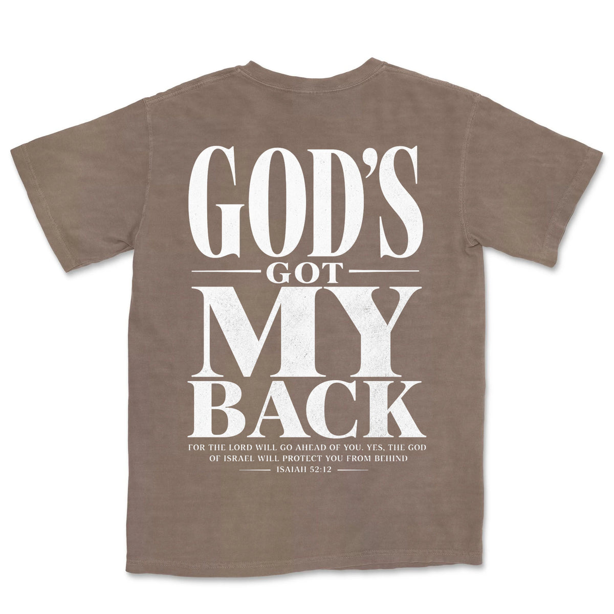 God's Got My Back | Espresso back
